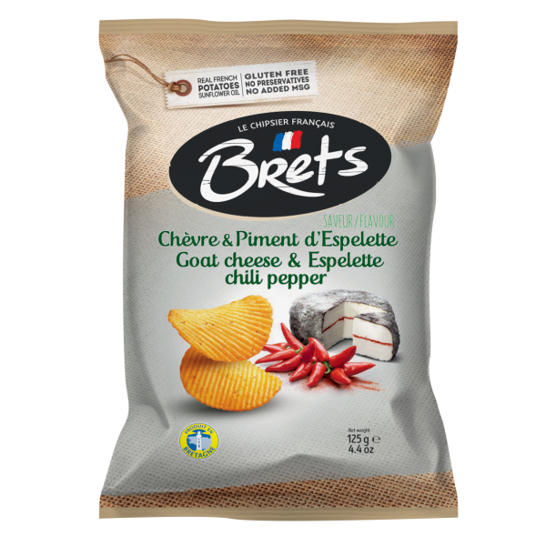 Chips Ziegenkäse Piment  d'Espelette Brets 125g